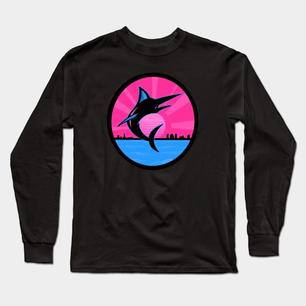 Welcome To Miami Long Sleeve T-Shirt by Kirkhardt Designs